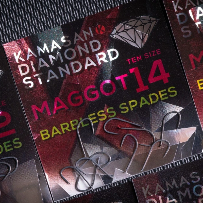 Kamasan Diamond Standard Maggot Barbless Hooks